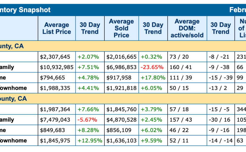The Stats are In… Market Snapshot for February 2024